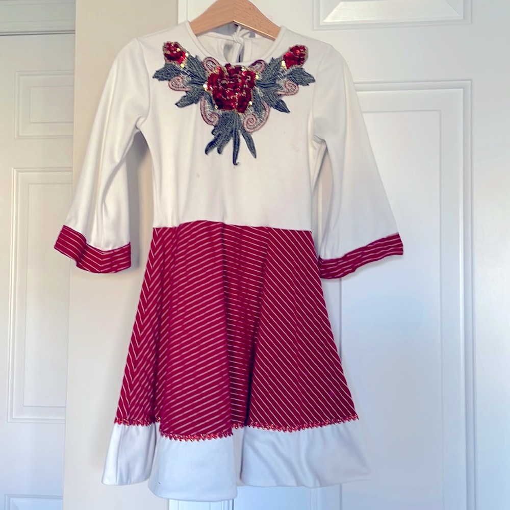 Kids Dress White and Red in Size 4T/5T